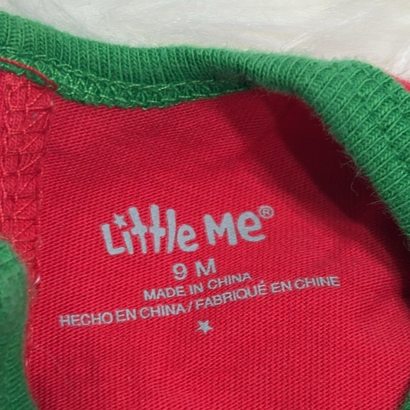 Little Me Baby’s "My First Christmas" 2 Piece Reindeer Set Red White Outfit 9M ! - Picture 8 of 10
